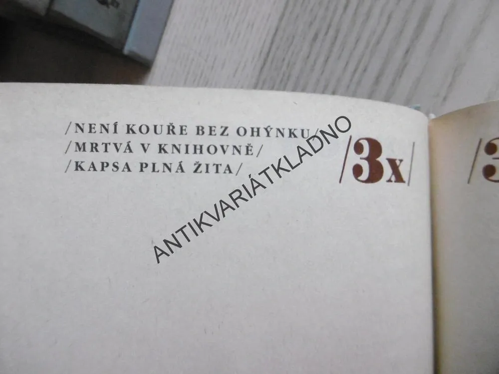 3 X SLEČNA MARPLOVÁ, AGATHA CHRISTIE, **an