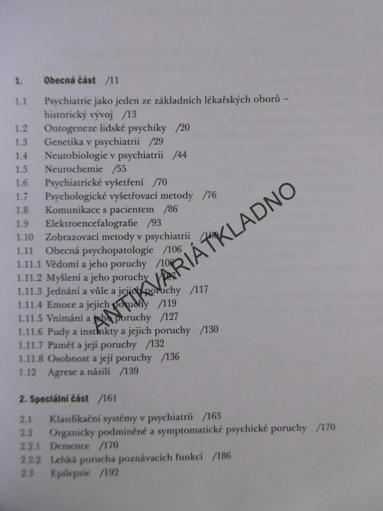 PSYCHIATRIE, JIŘÍ RABOCH, PAVEL PAVLOVSKÝ A KOLEKTIV, **an