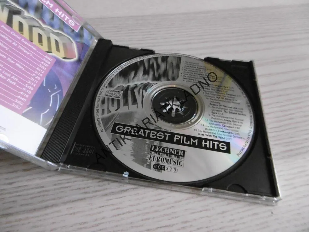 HOLLYWOOD, GREATEST FILM HITS, CD HUDBA