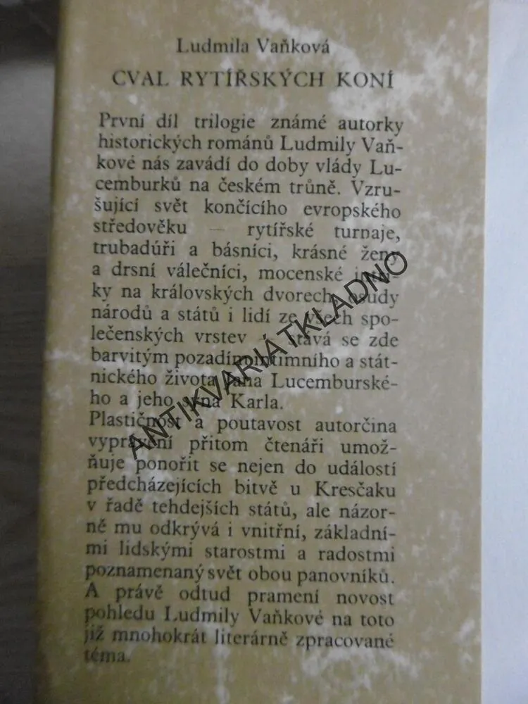 HISTORICKÁ TRILOGIE, 1 - 3, LUDMILA VAŇKOVÁ, **an