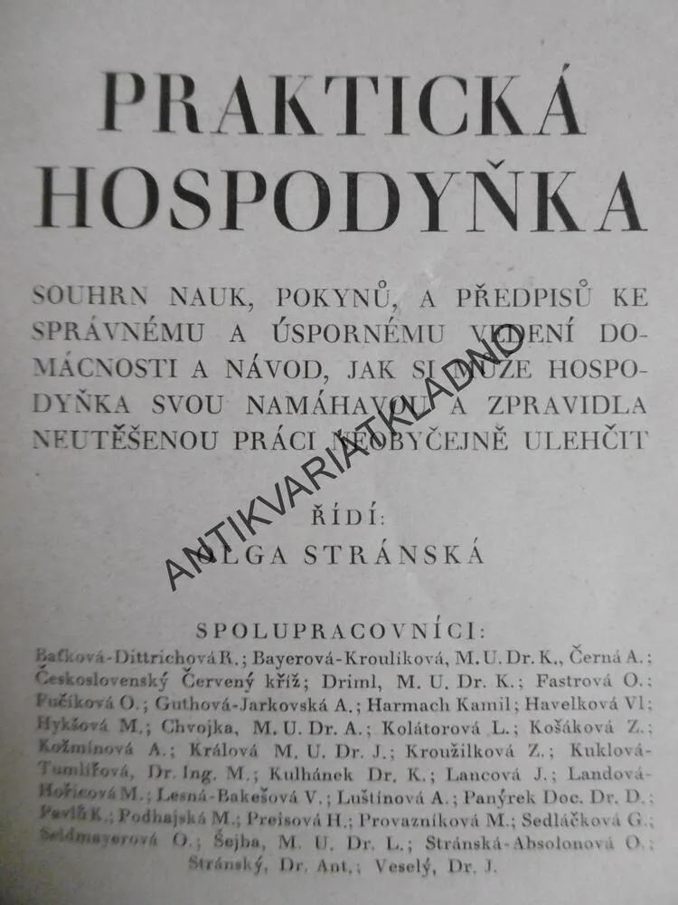 PRAKTICKÁ HOSPODYŇKA, 2.,OLGA STRÁNSKÁ **an