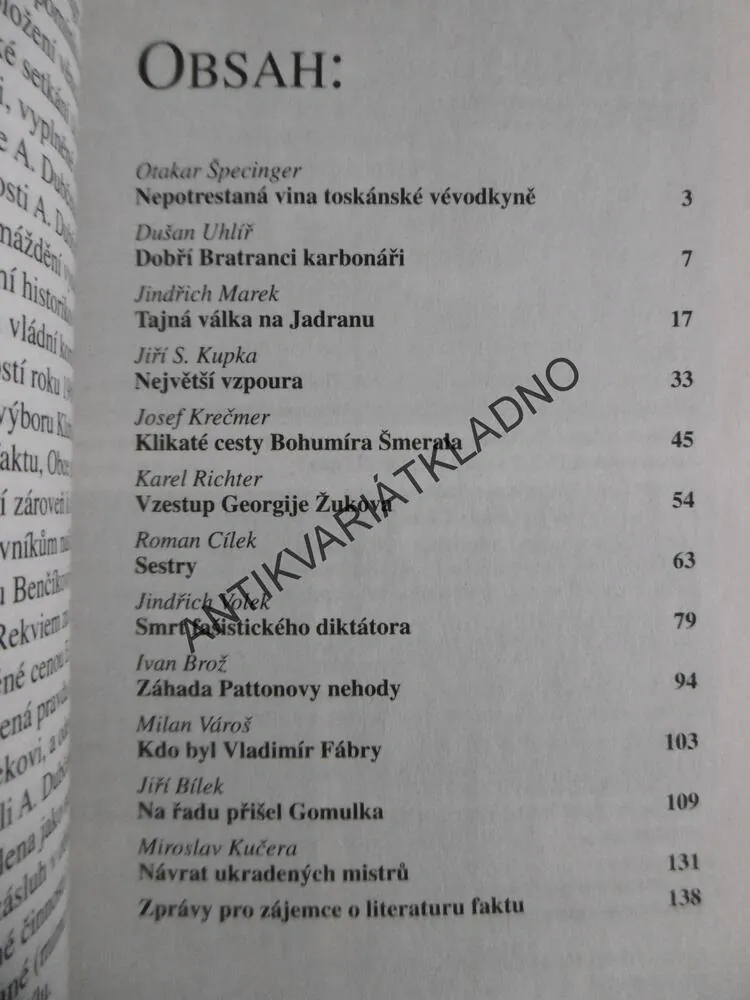 PŘÍSNĚ TAJNÉ!, 1/2006, GENERÁL PATTON, **an