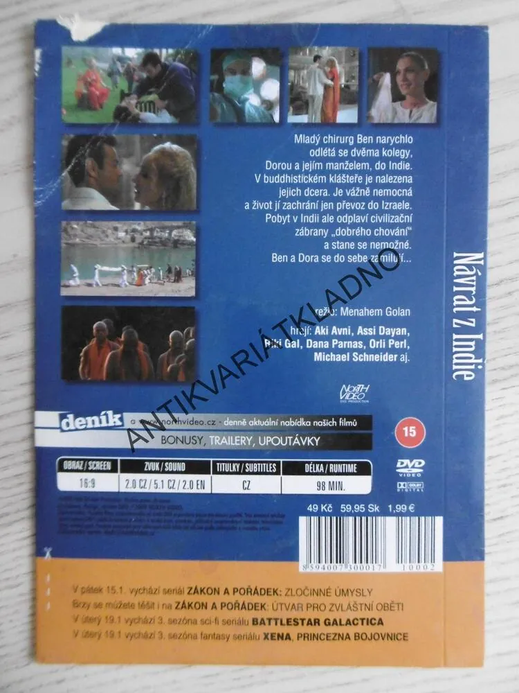 NÁVRAT Z INDIE, DVD FILM