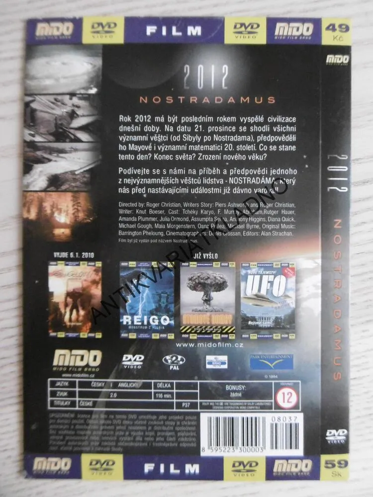 2012 NOSTRADAMUS, DVD FILM
