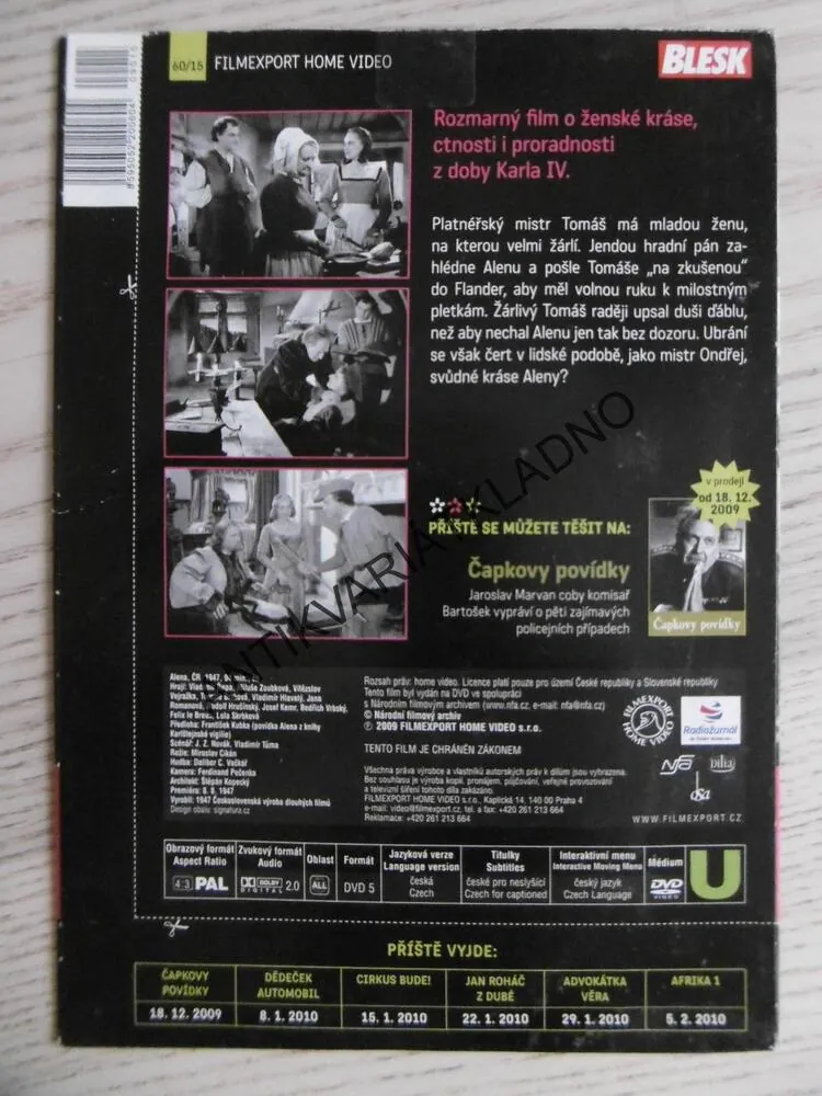 ALENA, DVD FILM