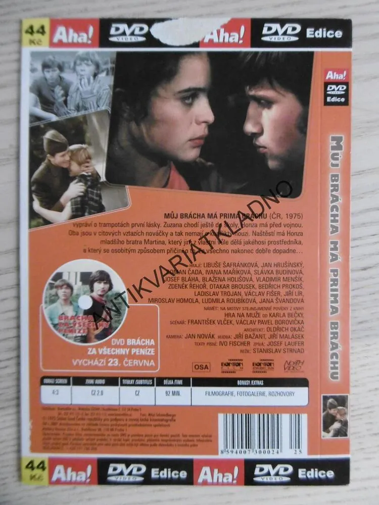 MŮJ BRÁCHA MÁ PRIMA BRÁCHU, DVD FILM