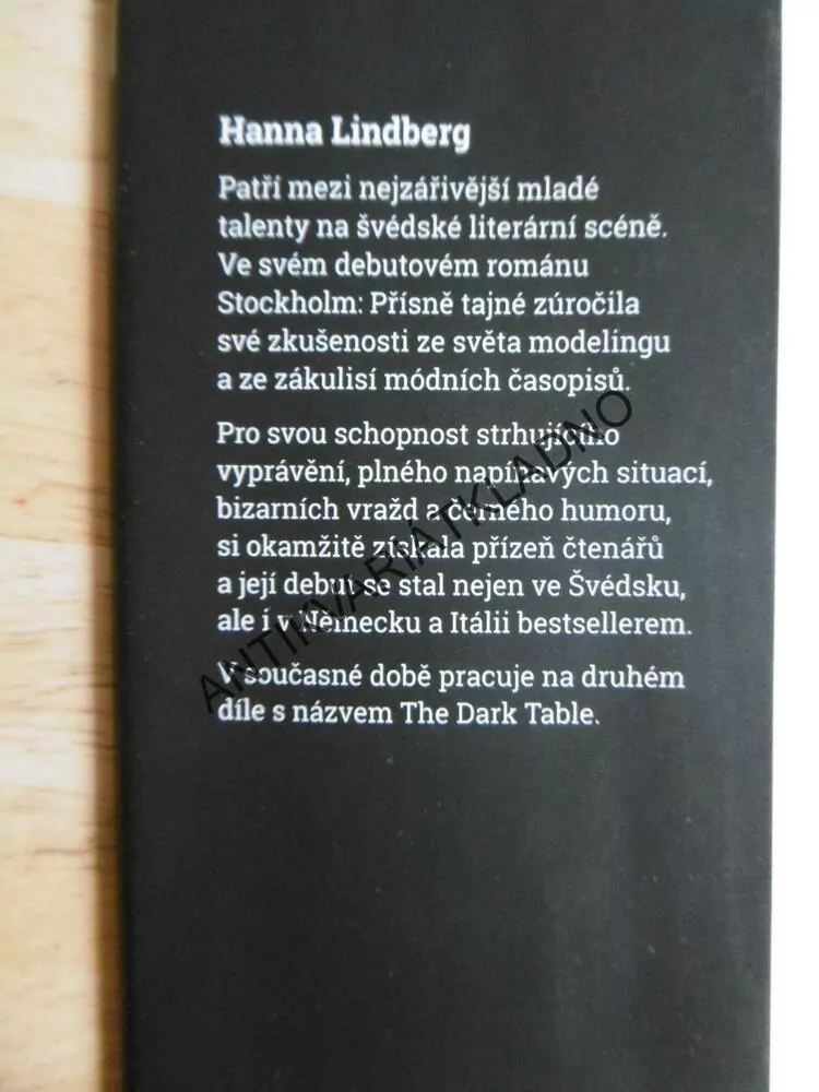 STOCKHOLM, PŘÍSNĚ TAJNÉ, HANNA LINDBERG, MEZINÁRODNÍ BESTSELLER, **an