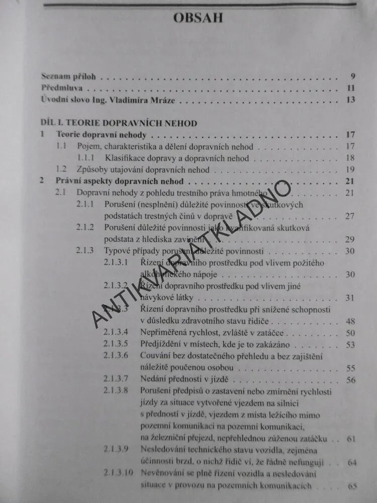 DOPRAVNÍ NEHODY, JAN CHMELÍK A KOLEKTIV