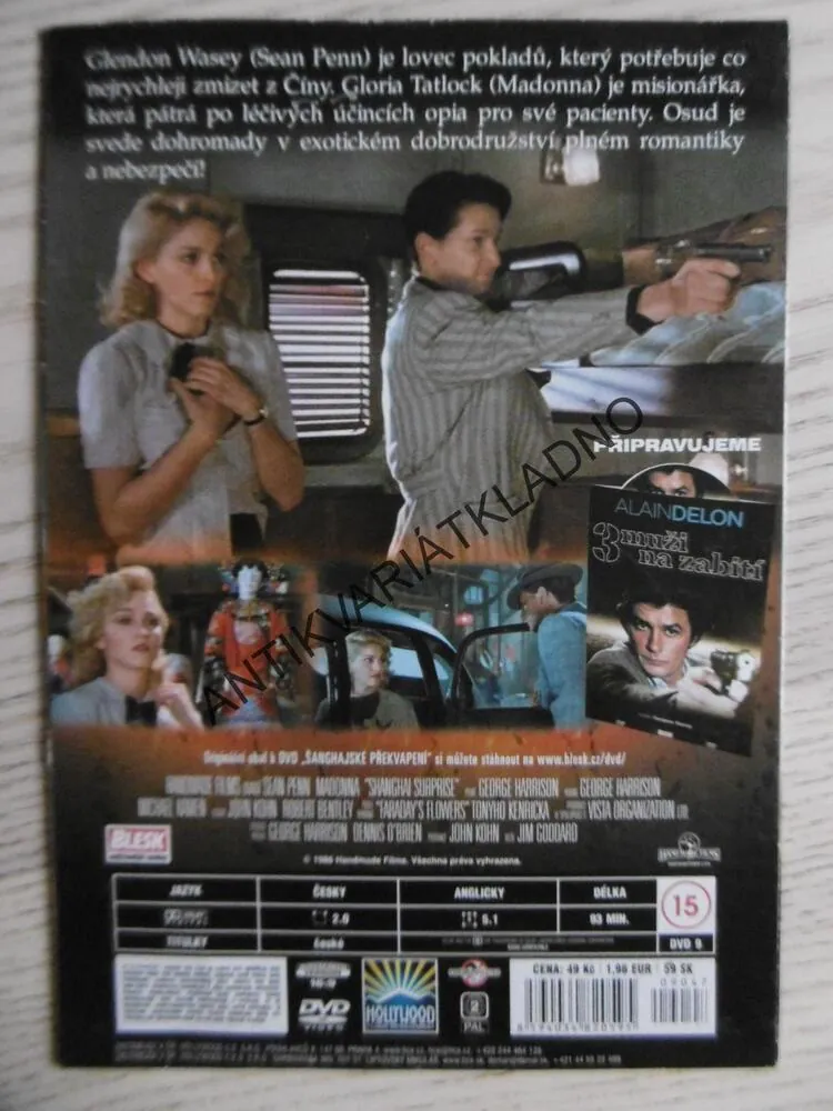 ŠANGHAJSKÉ PŘEKVAPENÍ, MADONNA, SEAN PENN, DVD FILM