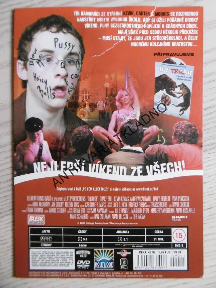 PO ČEM KLUCI TOUŽÍ, DVD FILM