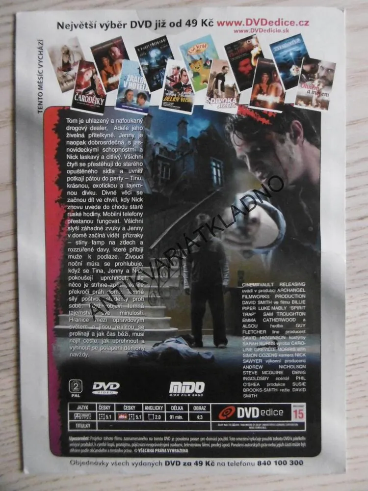 V PASTI PŘÍZRAKŮ, DVD FILM