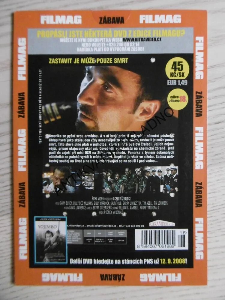 OCELOVÍ ŽRALOCI, DVD FILM