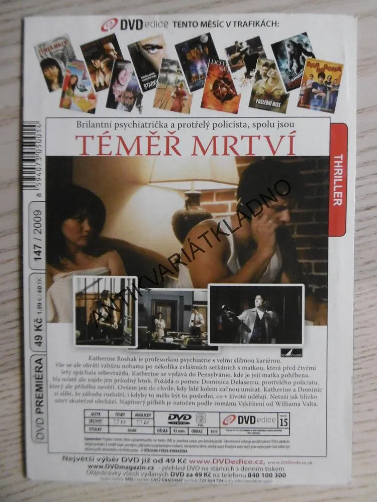 TÉMĚŘ MRTVÍ, DVD FILM