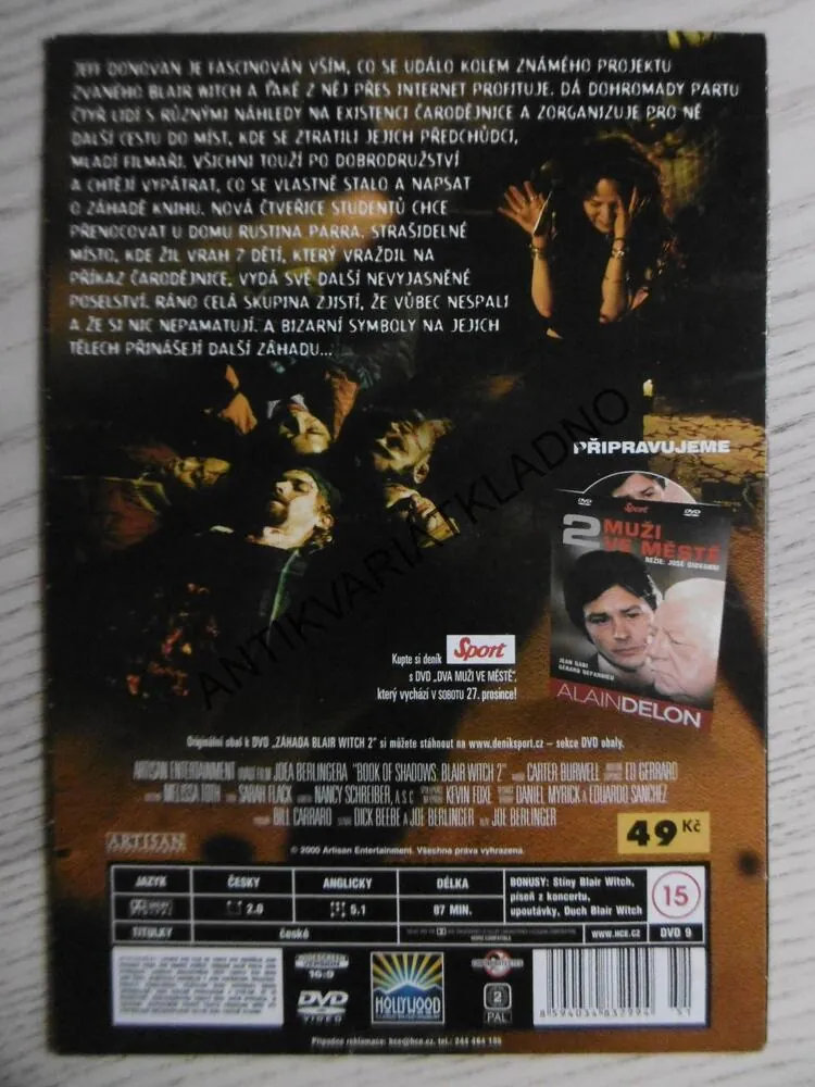 ZÁHADA BLAIR WITCH 2, DVD FILM