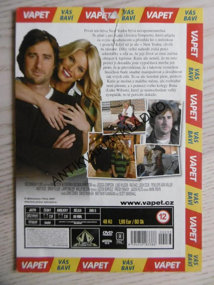 AMBICIÓZNÍ BLONDÝNKA, DVD FILM