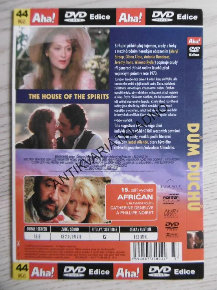 DŮM DUCHŮ, DVD FILM