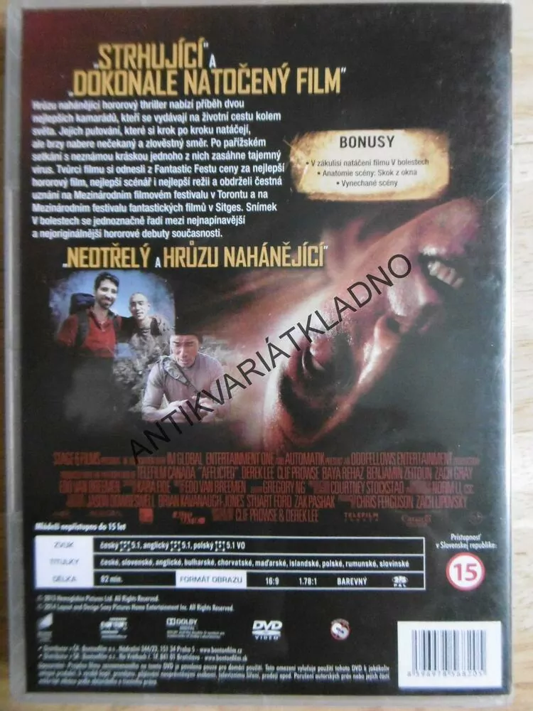 V BOLESTECH, HOROR, DVD FILM 
