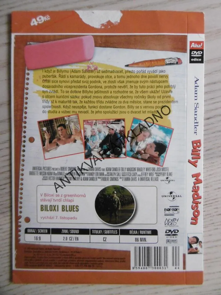 BILLY MADISON, DVD FILM