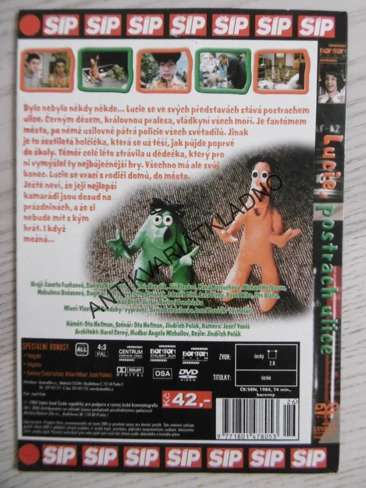 LUCIE, POSTRACH ULICE, DVD FILM ČR