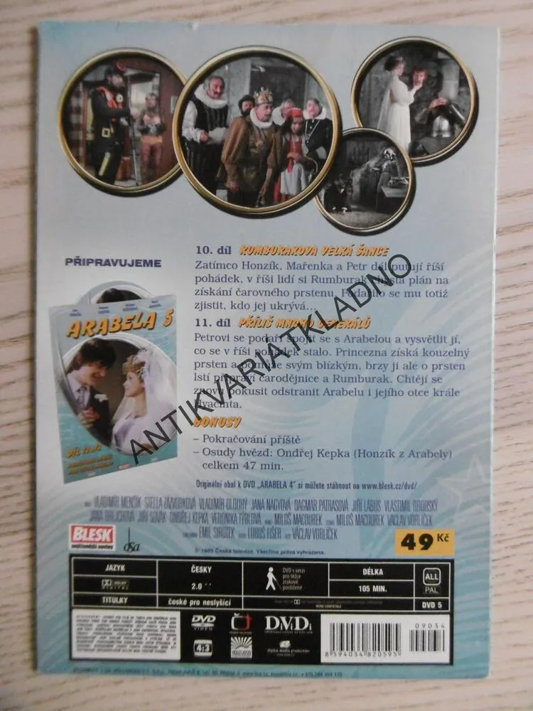 ARABELA 4, DVD FILM ČR
