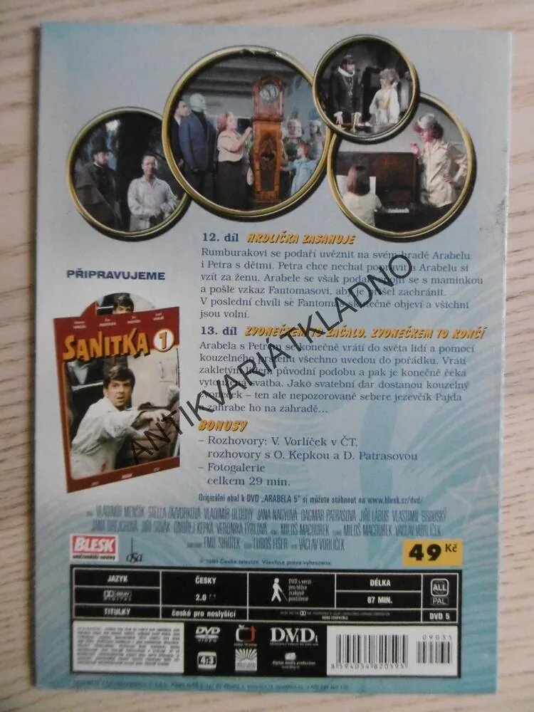 ARABELA 5, DVD FILM ČR