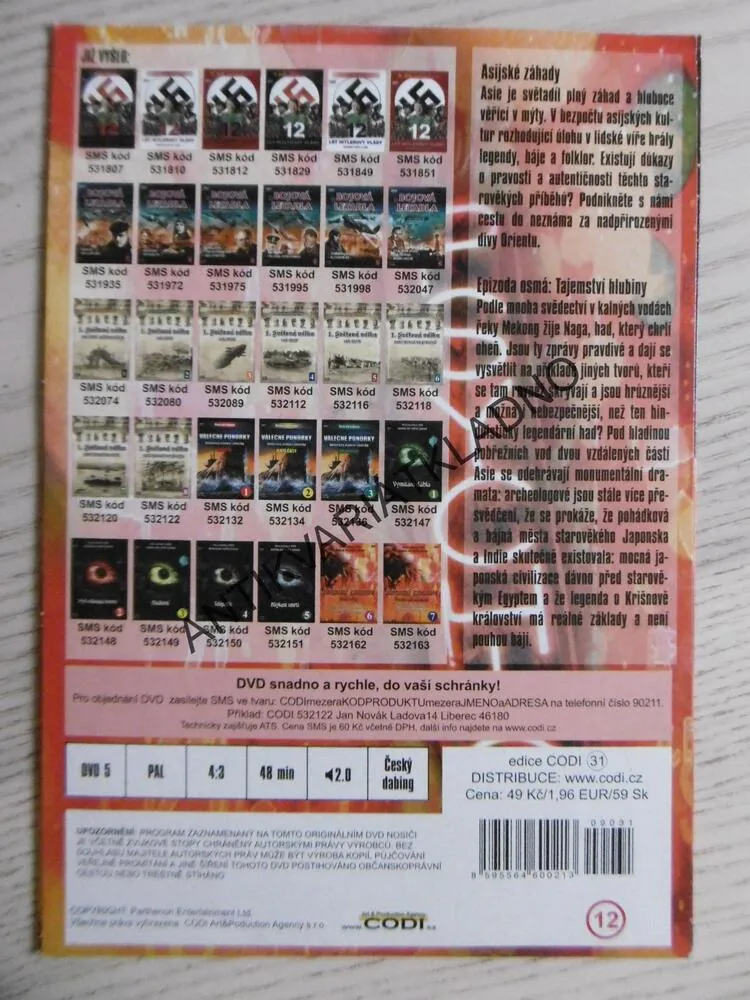 ASIJSKÉ ZÁHADY 8, DVD FILM