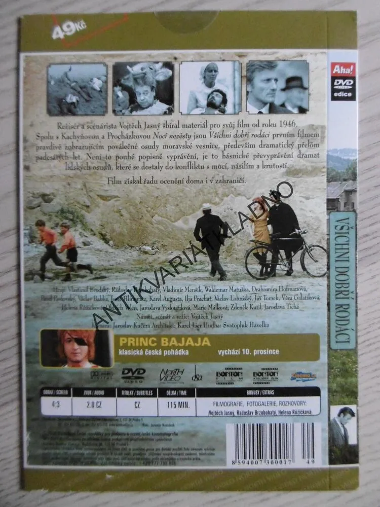 VŠICHNI DOBŘÍ RODÁCI, DVD FILM 