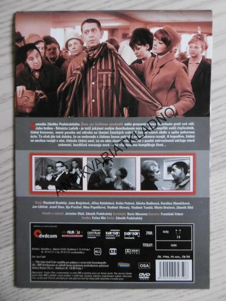 ŽENU ANI KVĚTINOU NEUHODÍŠ, DVD FILM