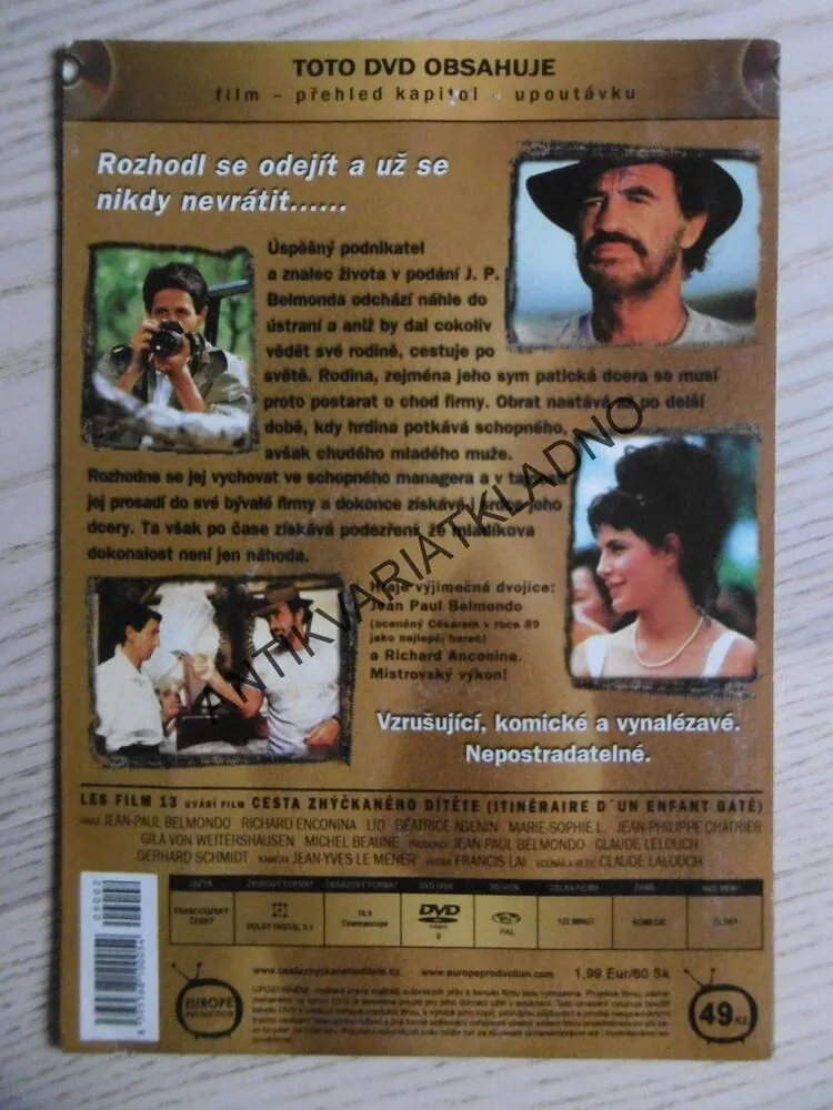 CESTA ZHÝČKANÉHO DÍTĚTE, DVD FILM 