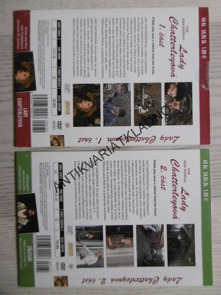 LADY CHATTERLEY, 2 DÍLY, DVD FILM 
