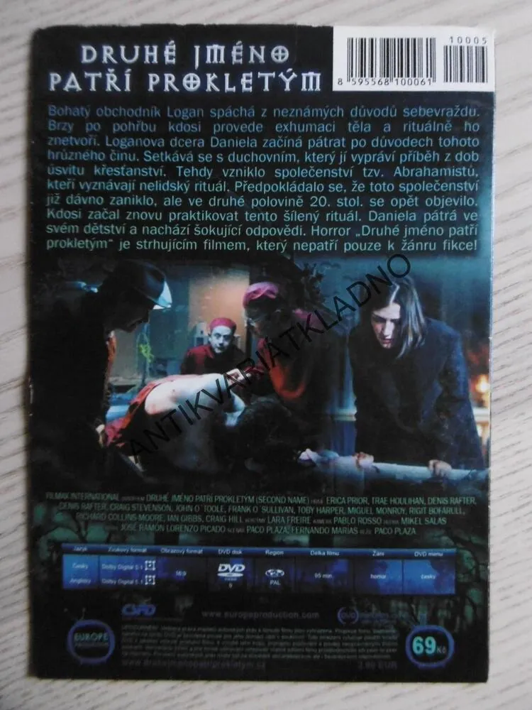 DRUHÉ JMÉNO PATŘÍ PROKLETÝM, DVD FILM