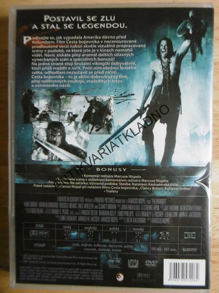 CESTA BOJOVNÍKA, DVD FILM 