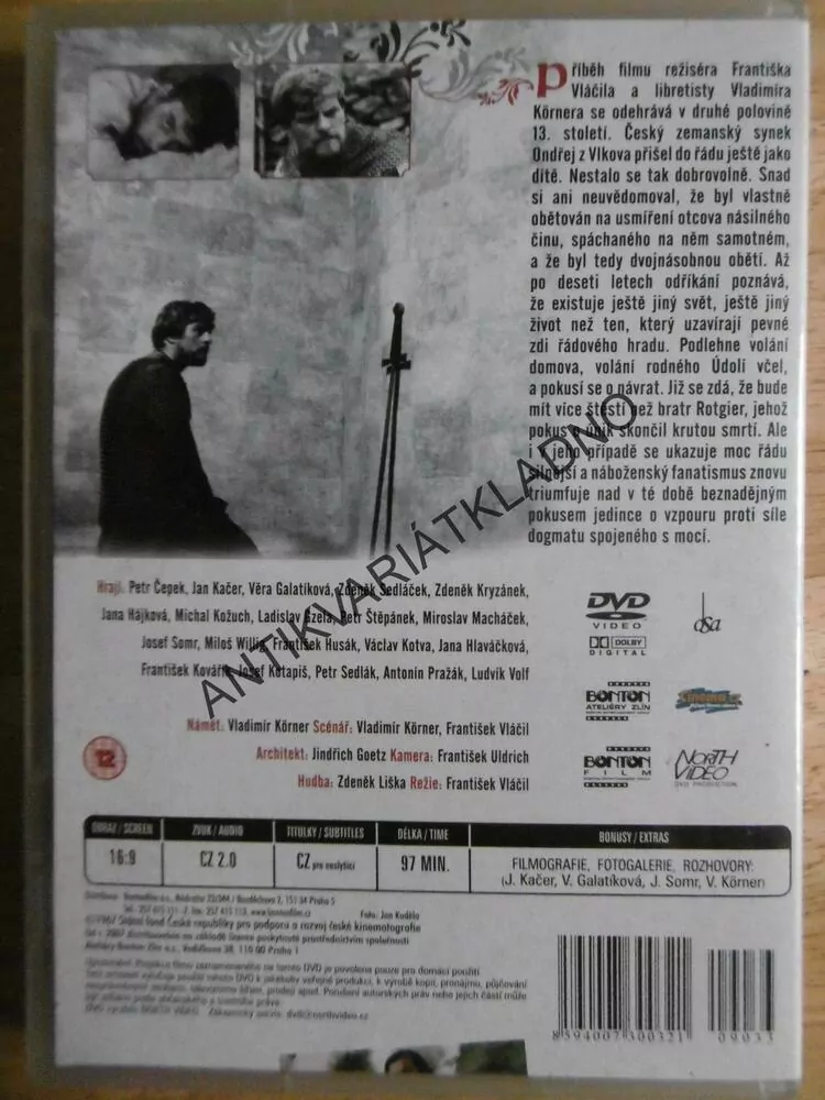 ÚDOLÍ VČEL, TRAGÉDIE O VĚRNOSTI A CITU, DVD FILM ČR