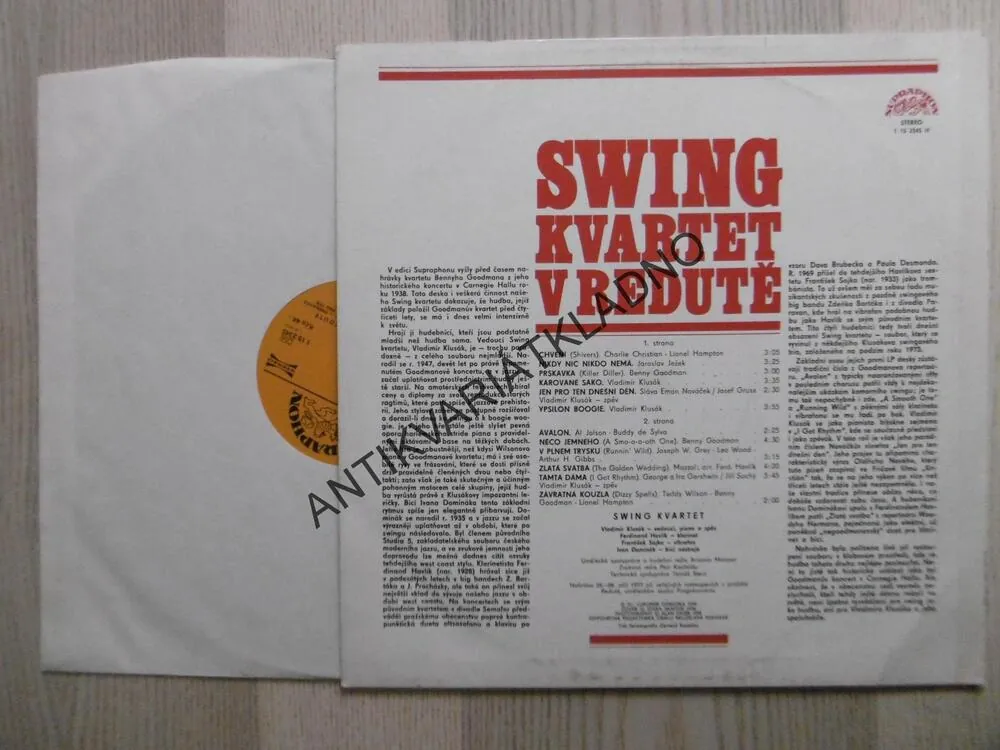 SWING KVARTET V REDUTĚ, LP