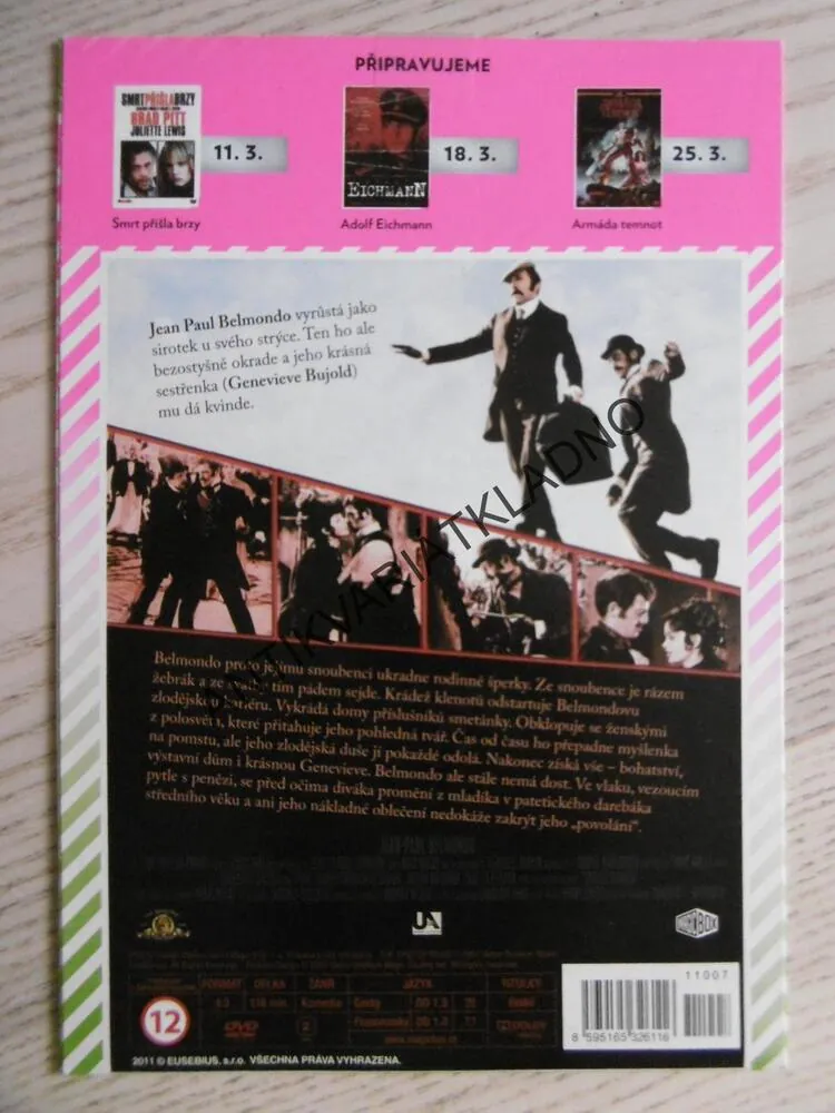 ZLODĚJ Z PAŘÍŽE, DVD FILM