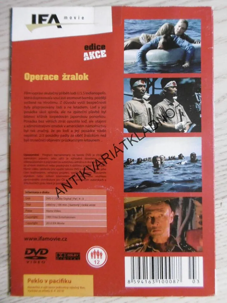 OPERACE ŽRALOK, DVD FILM 