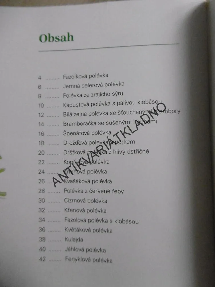 POLÉVKY, ZDRAVÉ A ČERSTVÉ NA VÁŠ STŮL, **an