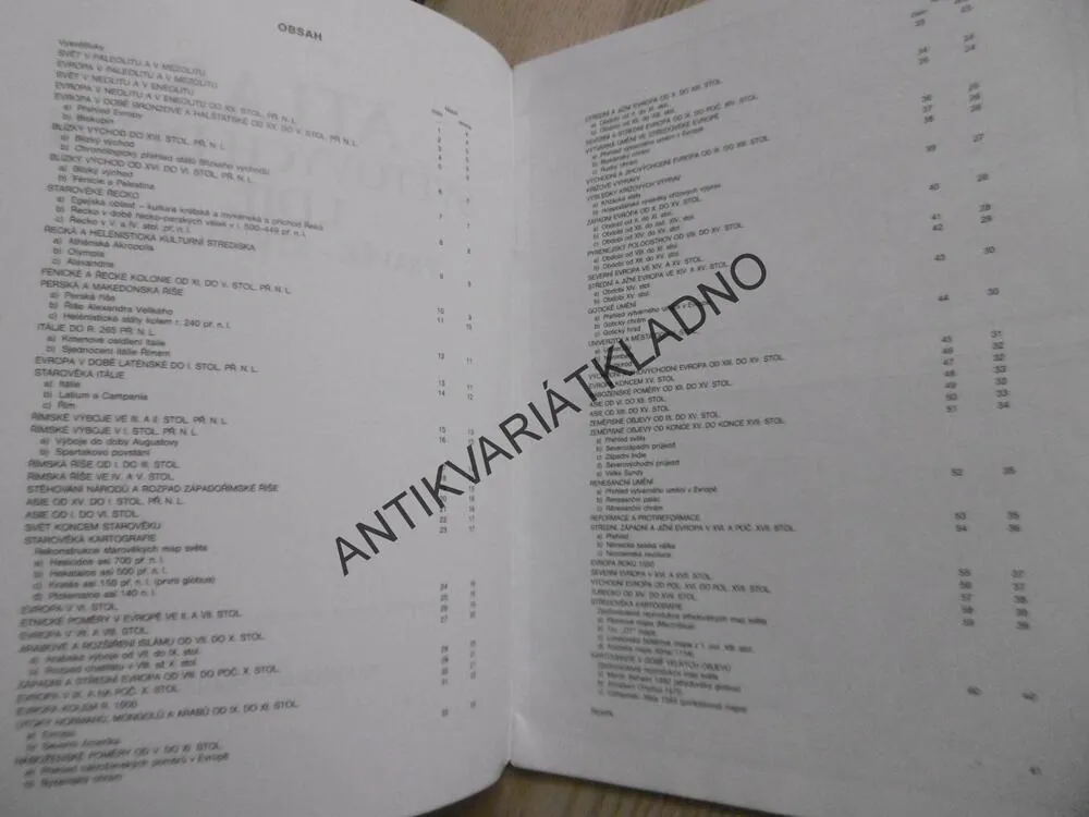 ATLAS SVĚTOVÝCH DĚJIN 1. DÍL, PRAVĚK - STŘEDOVĚK