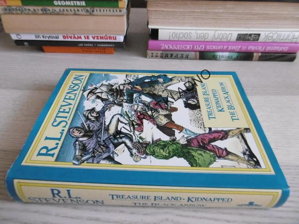 TREASURE ISLAND, KIDNAPPED, THE BLACK ARROW, R. L. STEVENSON, ANGLICKY, **an