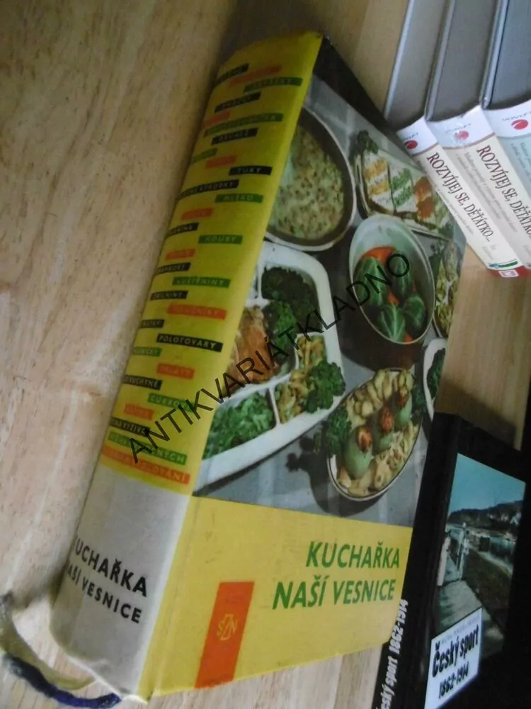 KUCHAŘKA NAŠÍ VESNICE, RECEPTY, HRUBÁ,RABOCH, 1969, **an