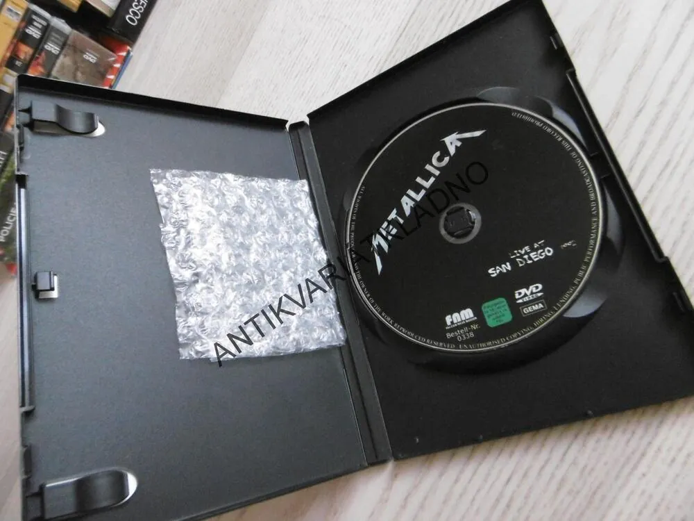 METALLICA, LIVE AT SAN DIEGO 1992, DVD HUDBA