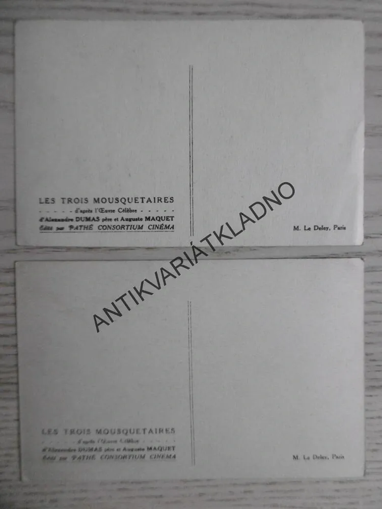 TŘI MUŠKETÝŘI, ALEXANDR DUMAS, NATÁČENÍ, ATHOS, PORTHOS, ARAMIS, D'ARTAGNAN, BOJ, ŠERM, KORD, ZÁMEK, 2 KUSY