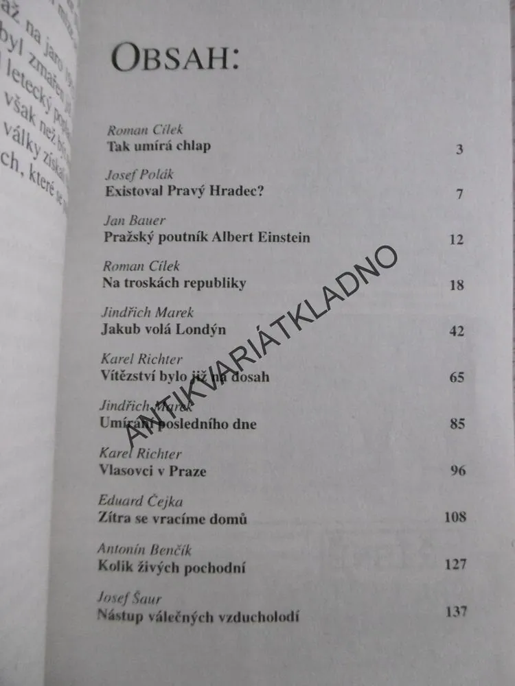 PŘÍSNĚ TAJNÉ!, 3/2000, POSLEDNÍ CHVÍLE VÁLKY, **an