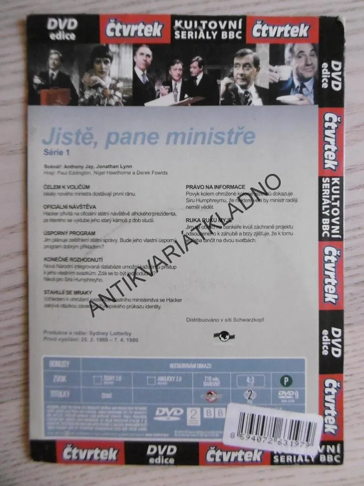 JISTĚ, PANE MINISTŘE, 2 X DVD FILM