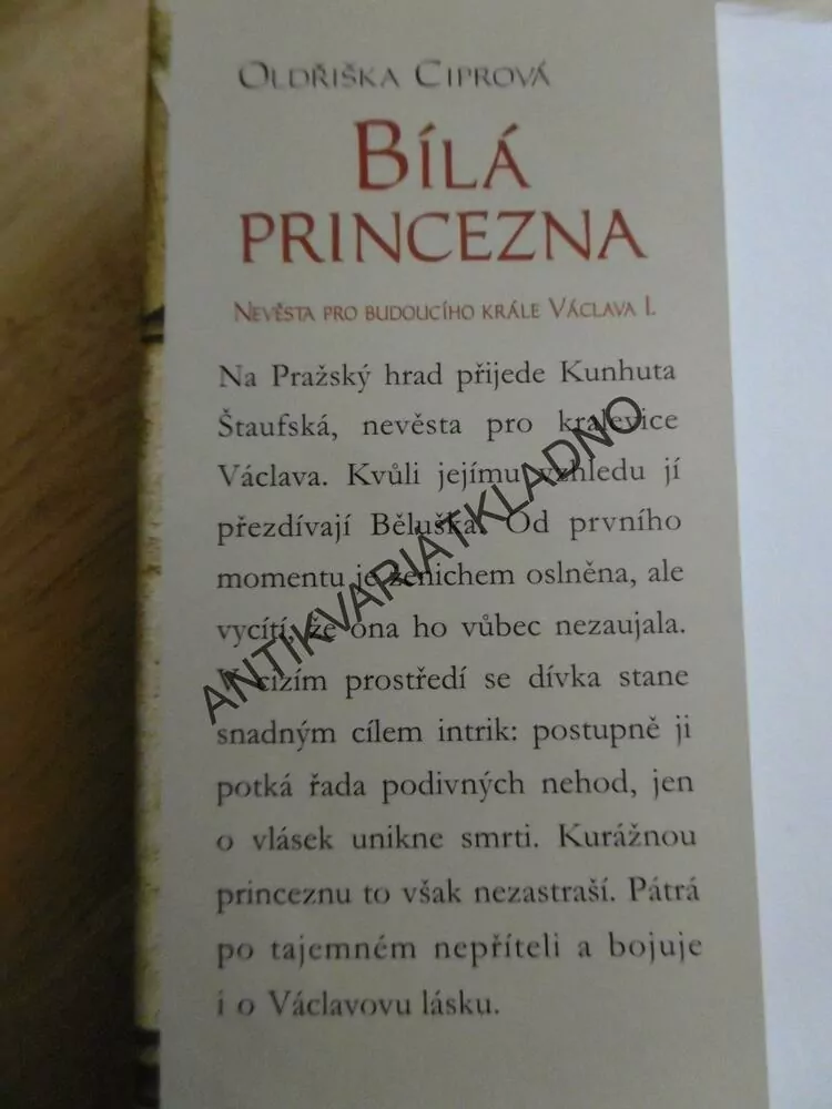 BÍLÁ PRINCEZNA, OLDŘIŠKA CIPROVÁ, VÁCLAV 1.