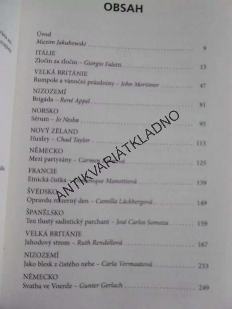 SVĚTOVÉ KRIMIPOVÍDKY, NESBO, DEAVER, RANKIN A DALŠÍCH 33 AUTORŮ