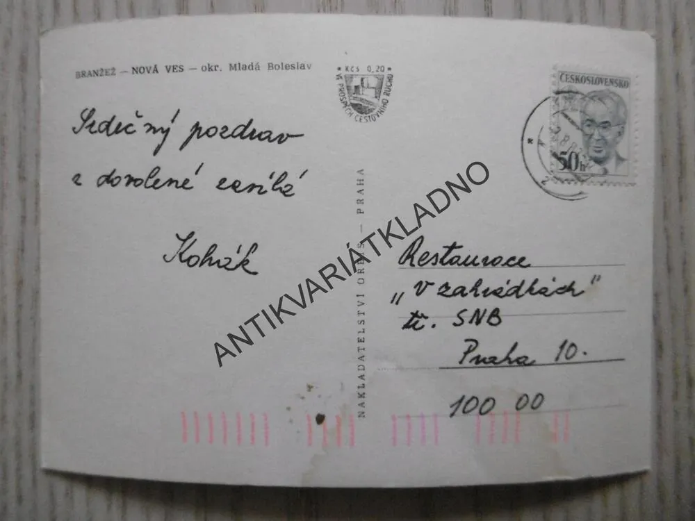 BRANŽEŽ, NOVÁ VES, OKRES MLADÁ BOLESLAV, 1983