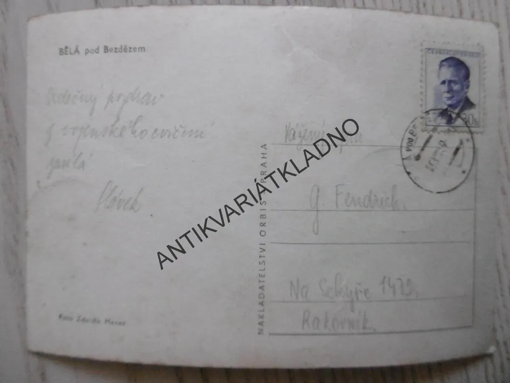 BĚLÁ POD BEZDĚZEM, 1959, OKRES MLADÁ BOLESLAV