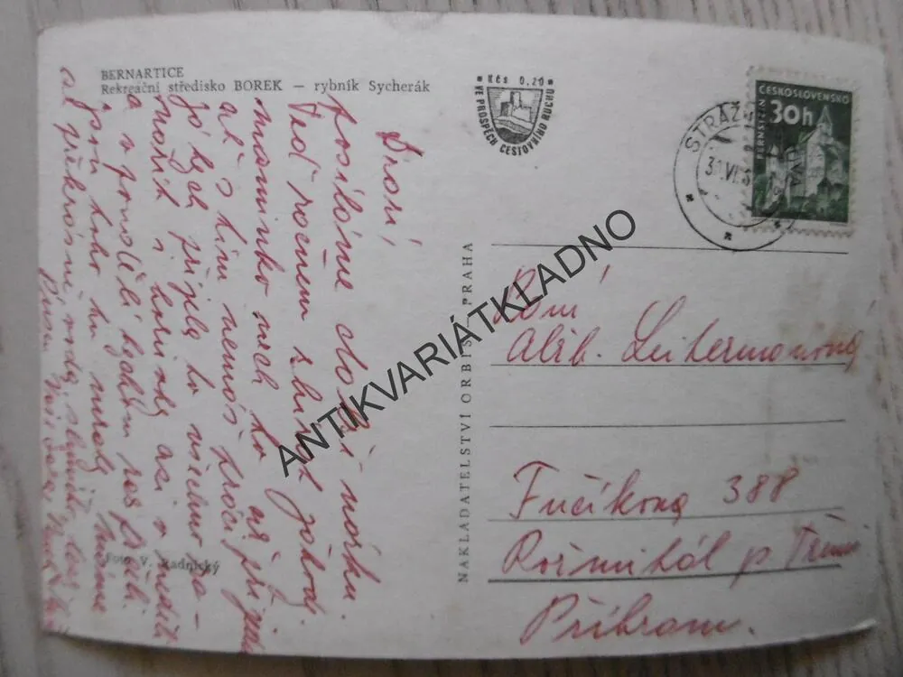 BERNARTICE, REKREAČNÍ STŘEDISKO BOREK, RYBNÍK SYCHERÁK, OKRES PÍSEK