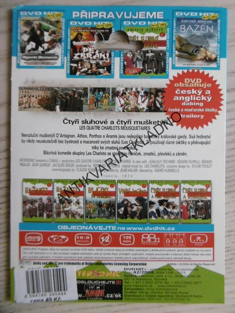 BAŽANTI 5, ČTYŘI SLUHOVÉ A ČTYŘI MUŠKETÝŘI, DVD FILM
